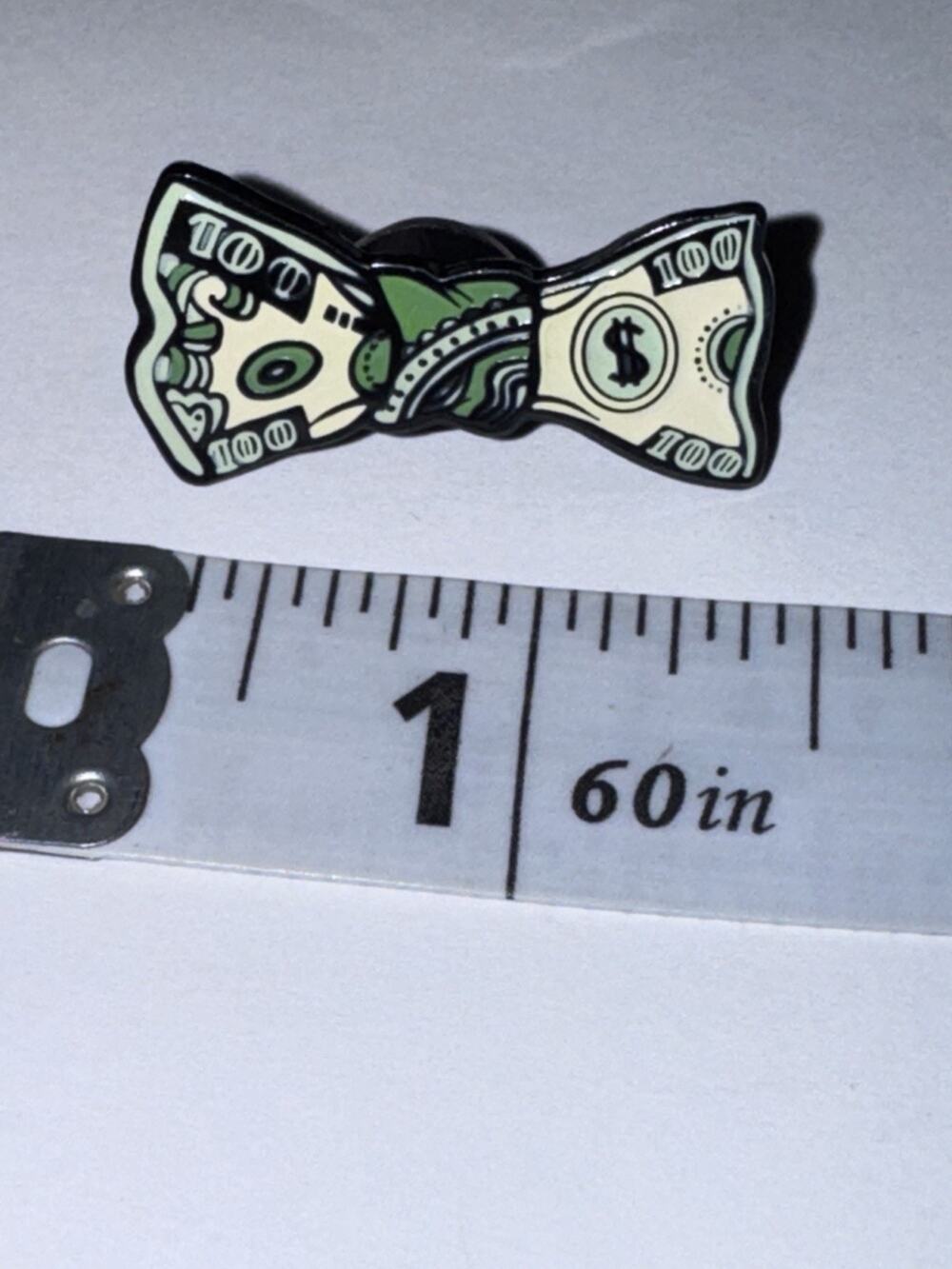 100 Bill Bow Tie Money Pin Brooch